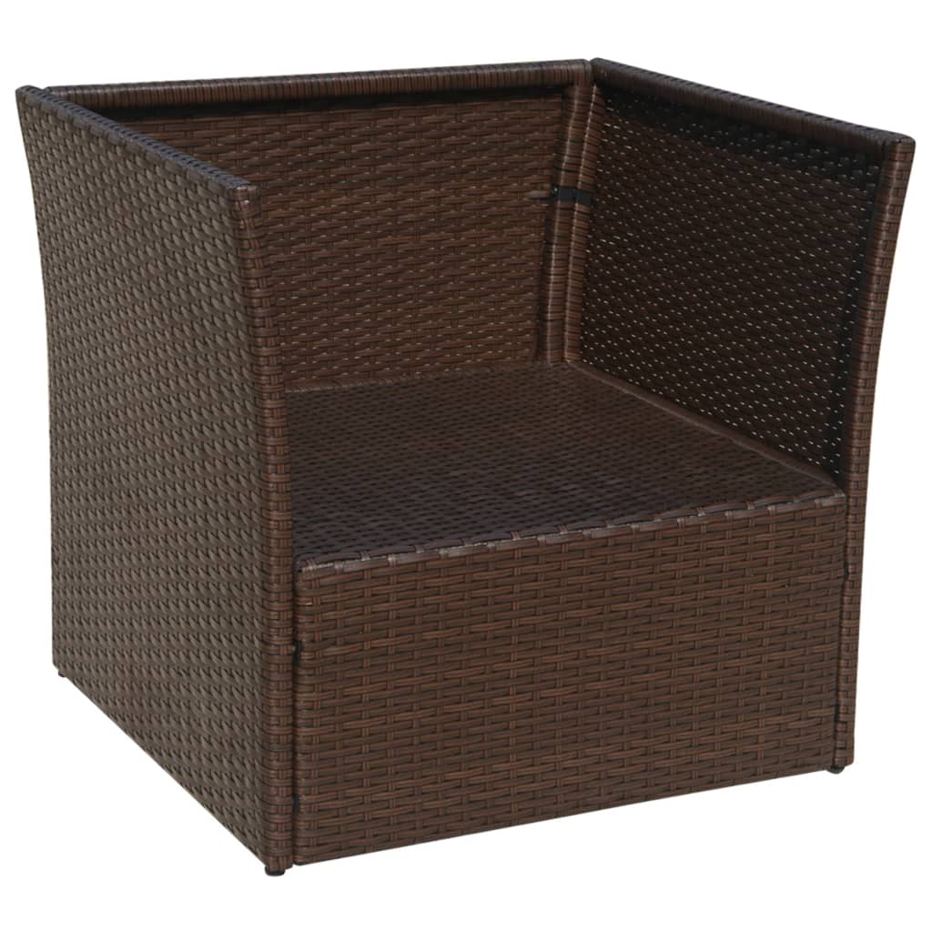 Tuinstoel Met Voetenbank Poly Rattan