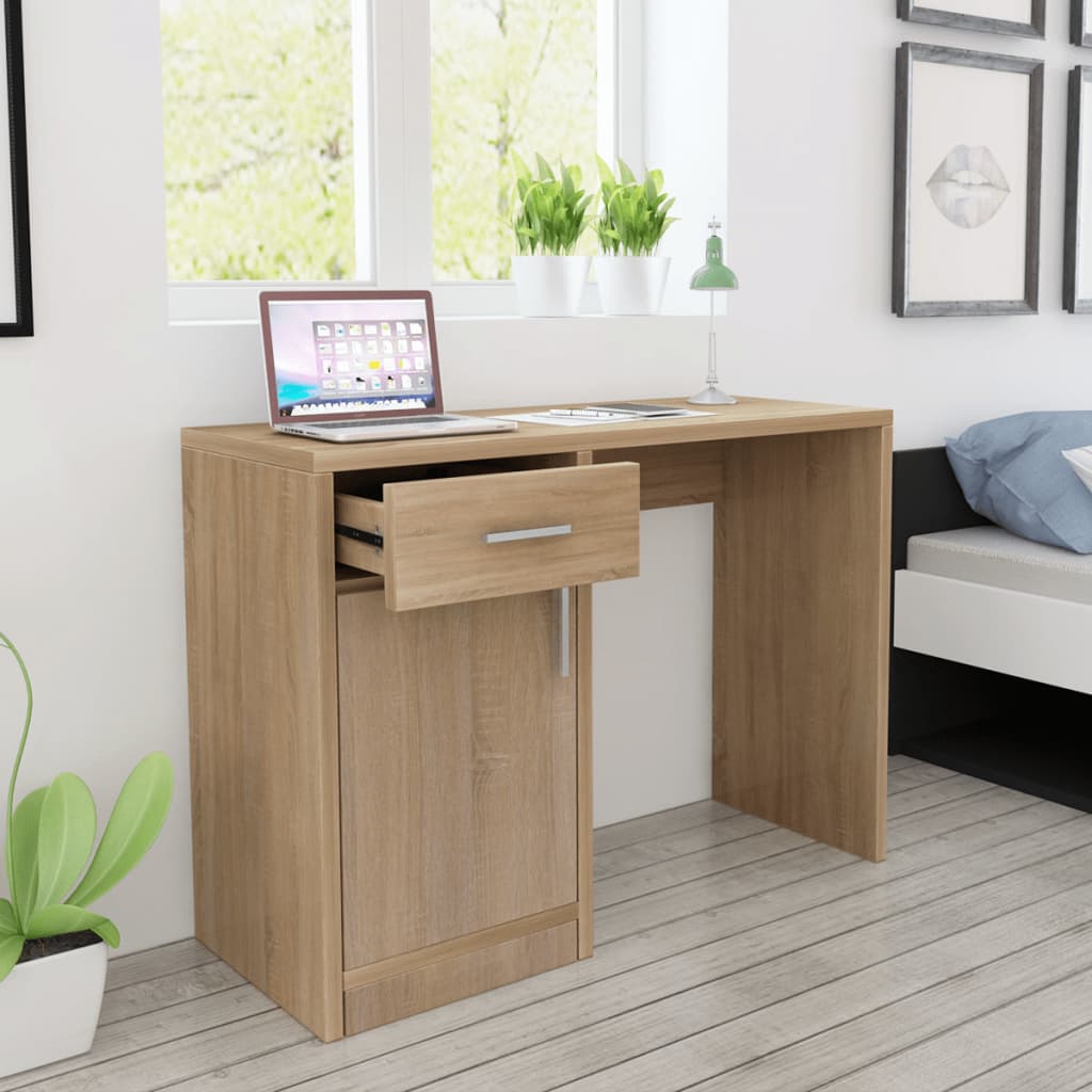 Bureau Met Lade En Kastje 100X40X73 Cm