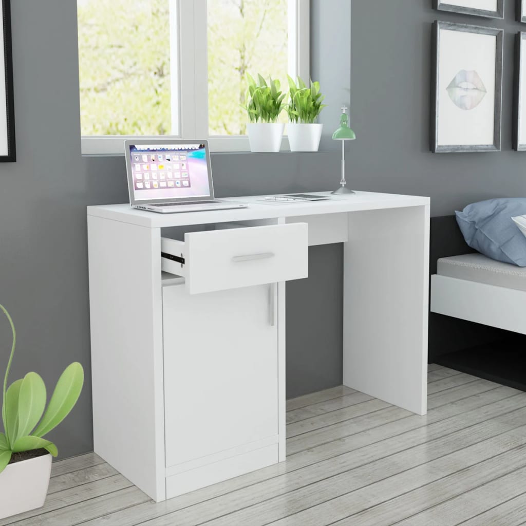 Bureau Met Lade En Kastje 100X40X73 Cm