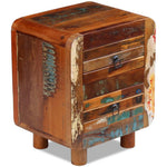 Nachtkastje 43X33X51 Cm Massief Gerecycled Hout Groen