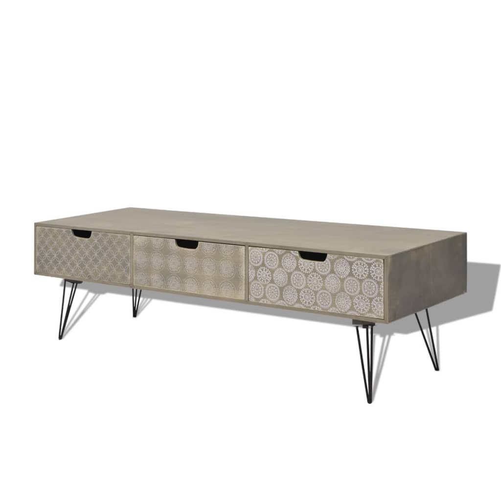Tv-Meubel Met 3 Lades 20X40X36 Cm