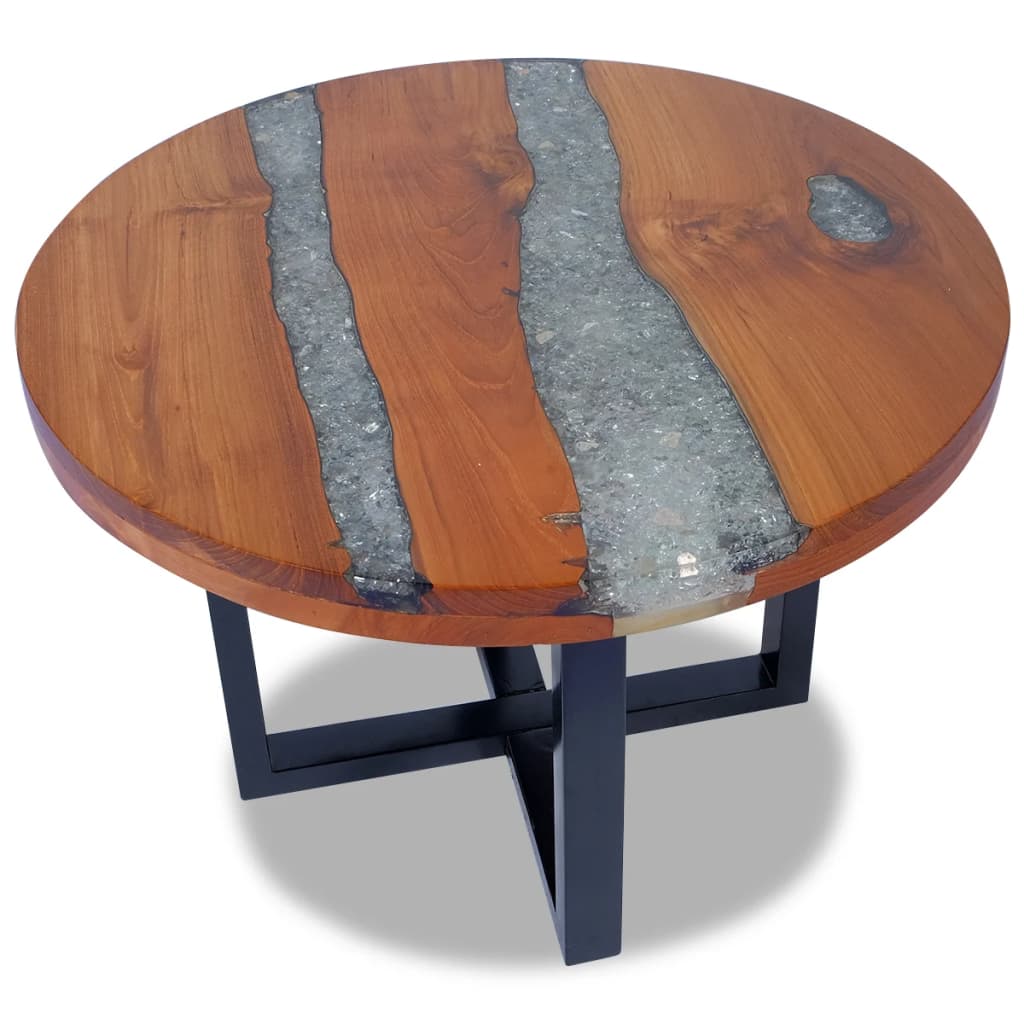 Salontafel Massief Teakhout Hars 60 Cm
