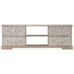 Tv-Meubel 120X30X40 Cm Massief Acaciahout