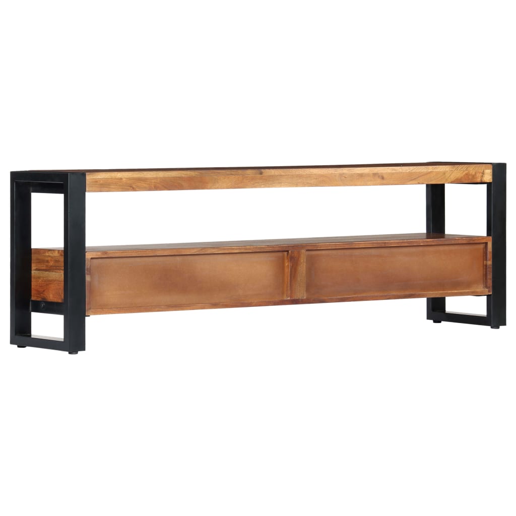 Tv-Meubel 140X30X45 Cm Massief Acaciahout