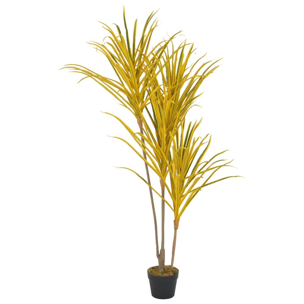 Kunstplant Met Pot Dracaena 125 Cm Geel