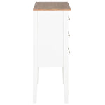 Dressoir 54X30X80 Cm Massief Hout Wit