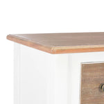 Dressoir 54X30X80 Cm Massief Hout Wit