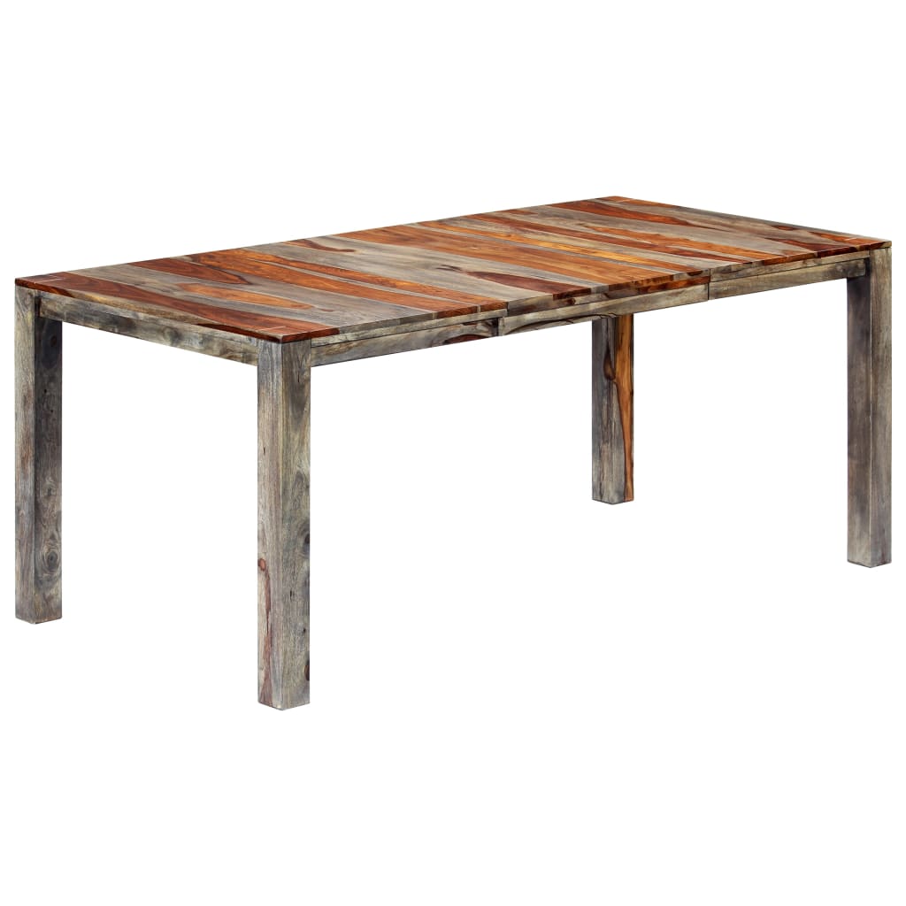 Eettafel Massief Sheeshamhout Grijs