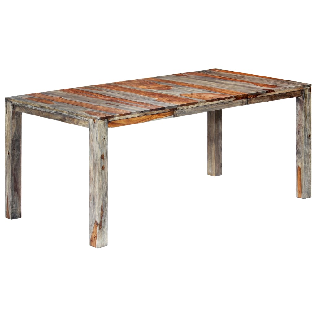 Eettafel Massief Sheeshamhout Grijs