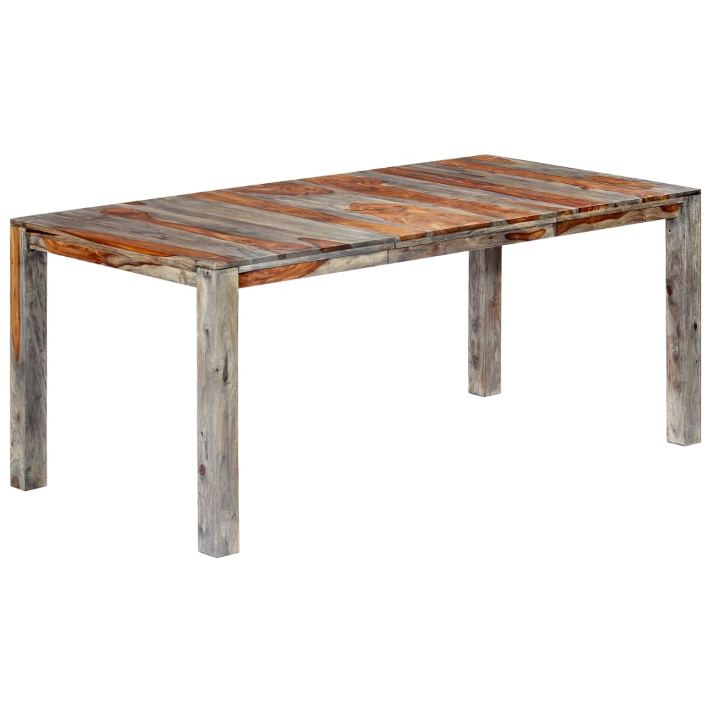 Eettafel Massief Sheeshamhout Grijs