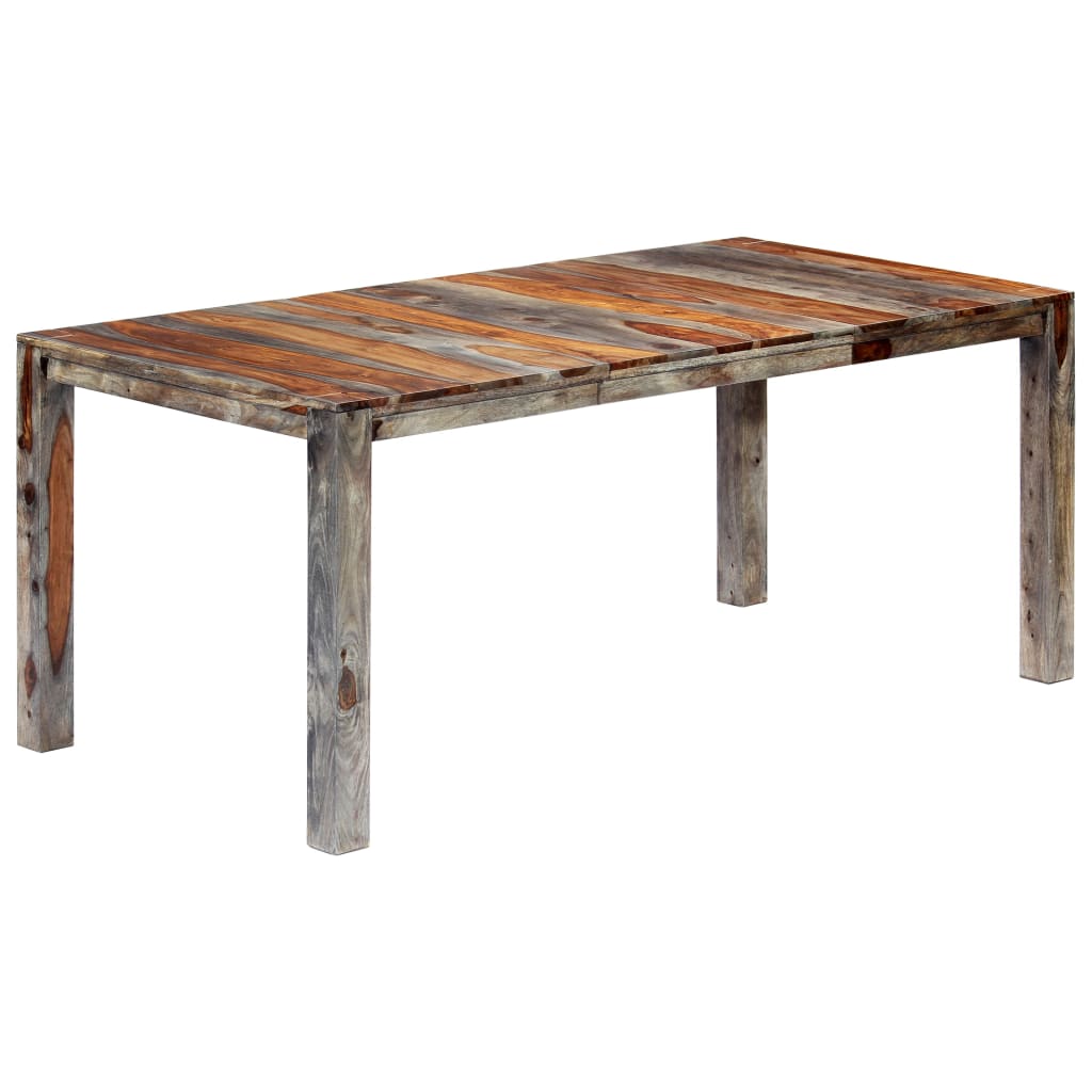 Eettafel Massief Sheeshamhout Grijs