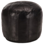 Poef 40X35 Cm Echt Geitenleer
