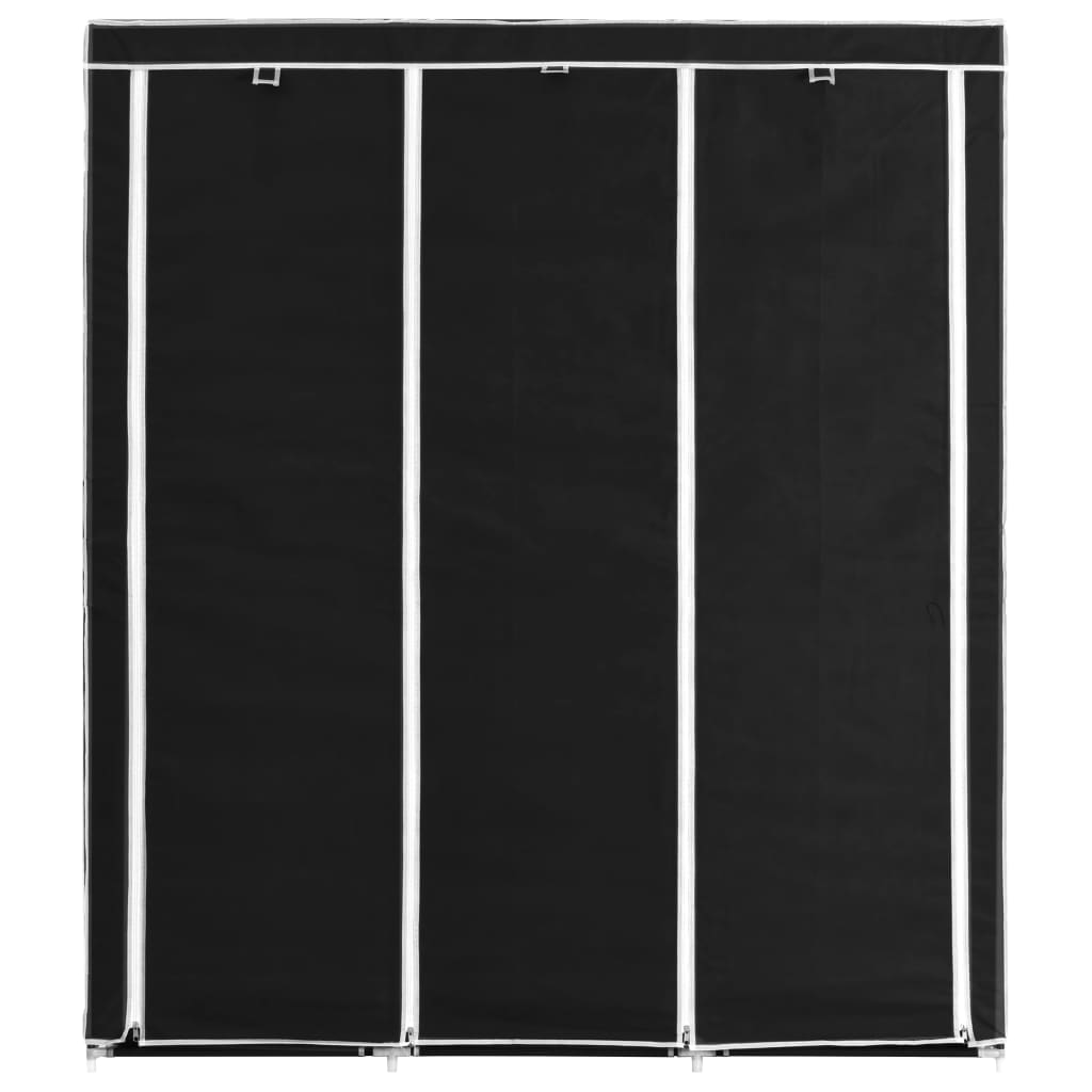 Kledingkast Met Vakken En Stangen 150X45X175 Cm Stof