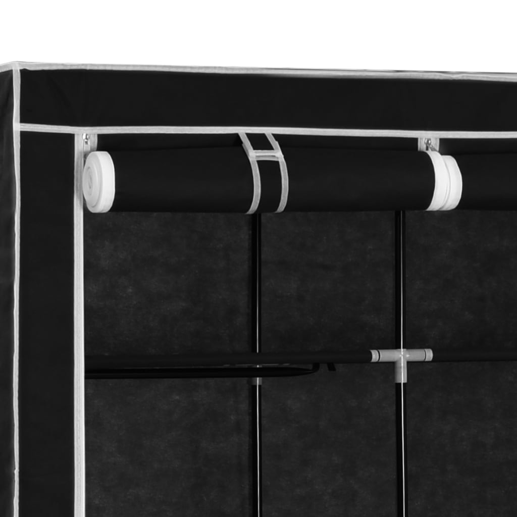 Kledingkast Met Vakken En Stangen 150X45X175 Cm Stof