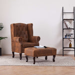 Fauteuil Met Hocker
