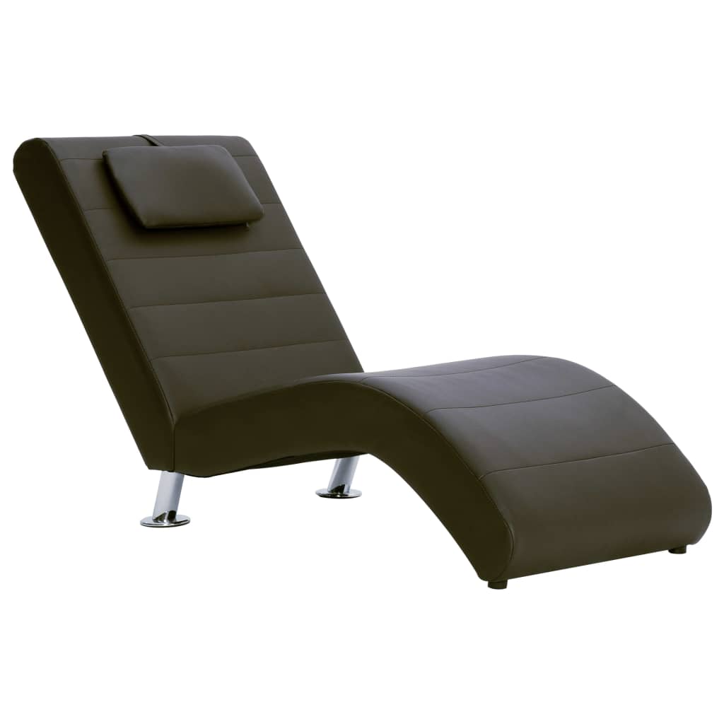 Chaise Longue Met Kussen Kunstleer