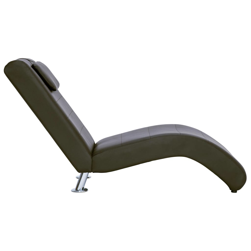 Chaise Longue Met Kussen Kunstleer