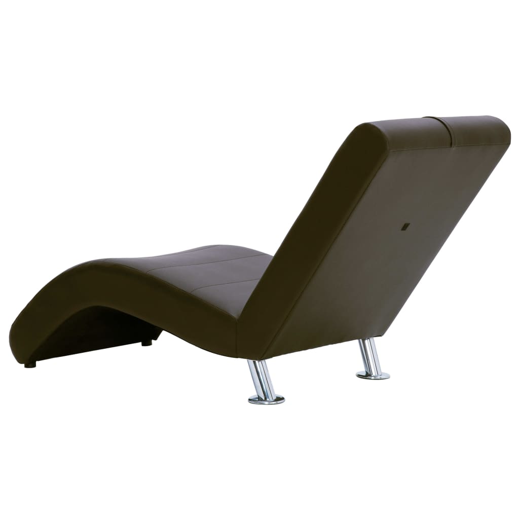 Chaise Longue Met Kussen Kunstleer