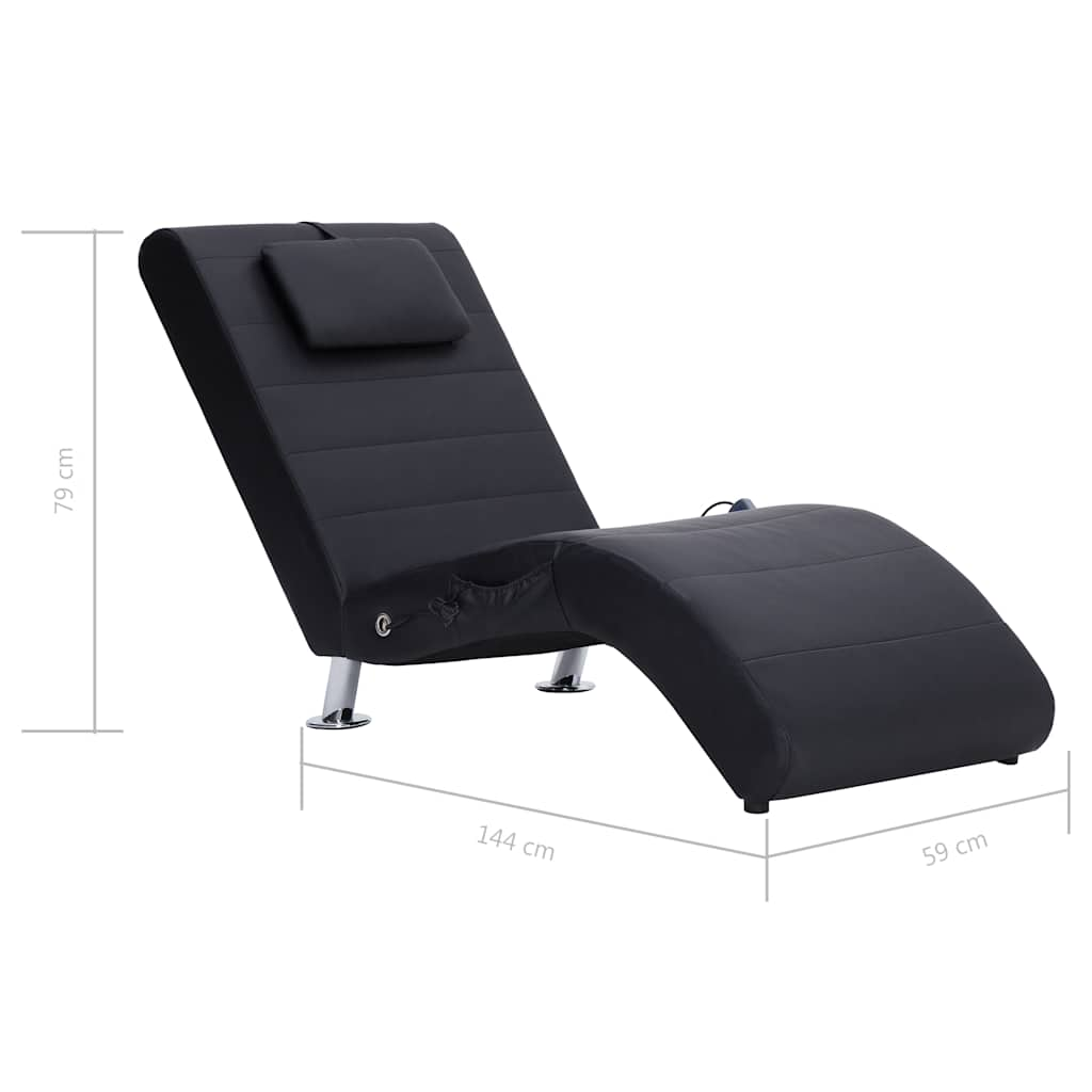 Massage Chaise Longue Met Kussen Kunstleer