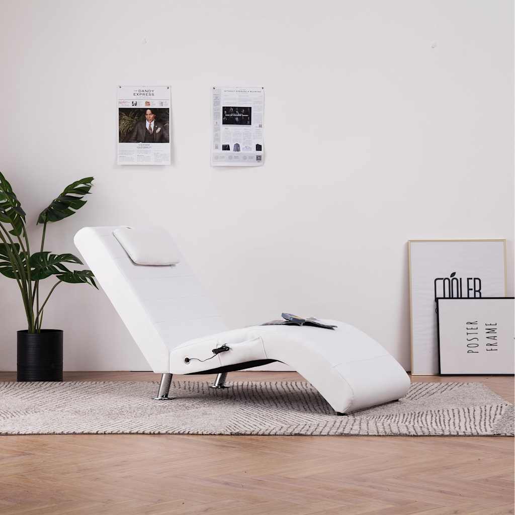 Massage Chaise Longue Met Kussen Kunstleer