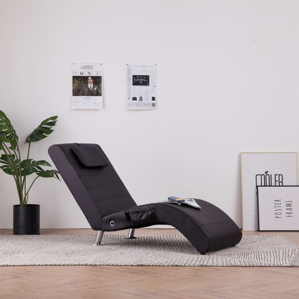 Massage Chaise Longue Met Kussen Kunstleer