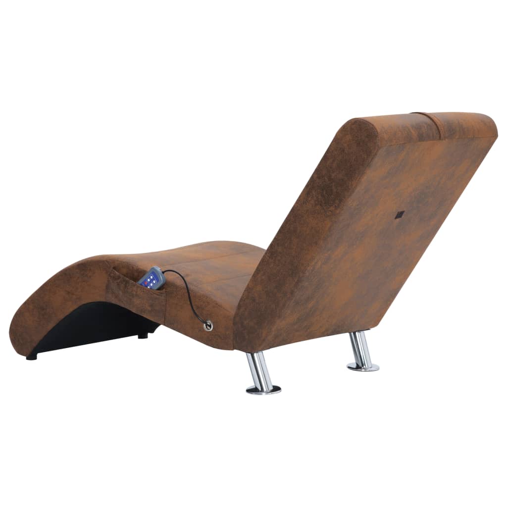 Massage Chaise Longue Met Kussen Kunstsuède