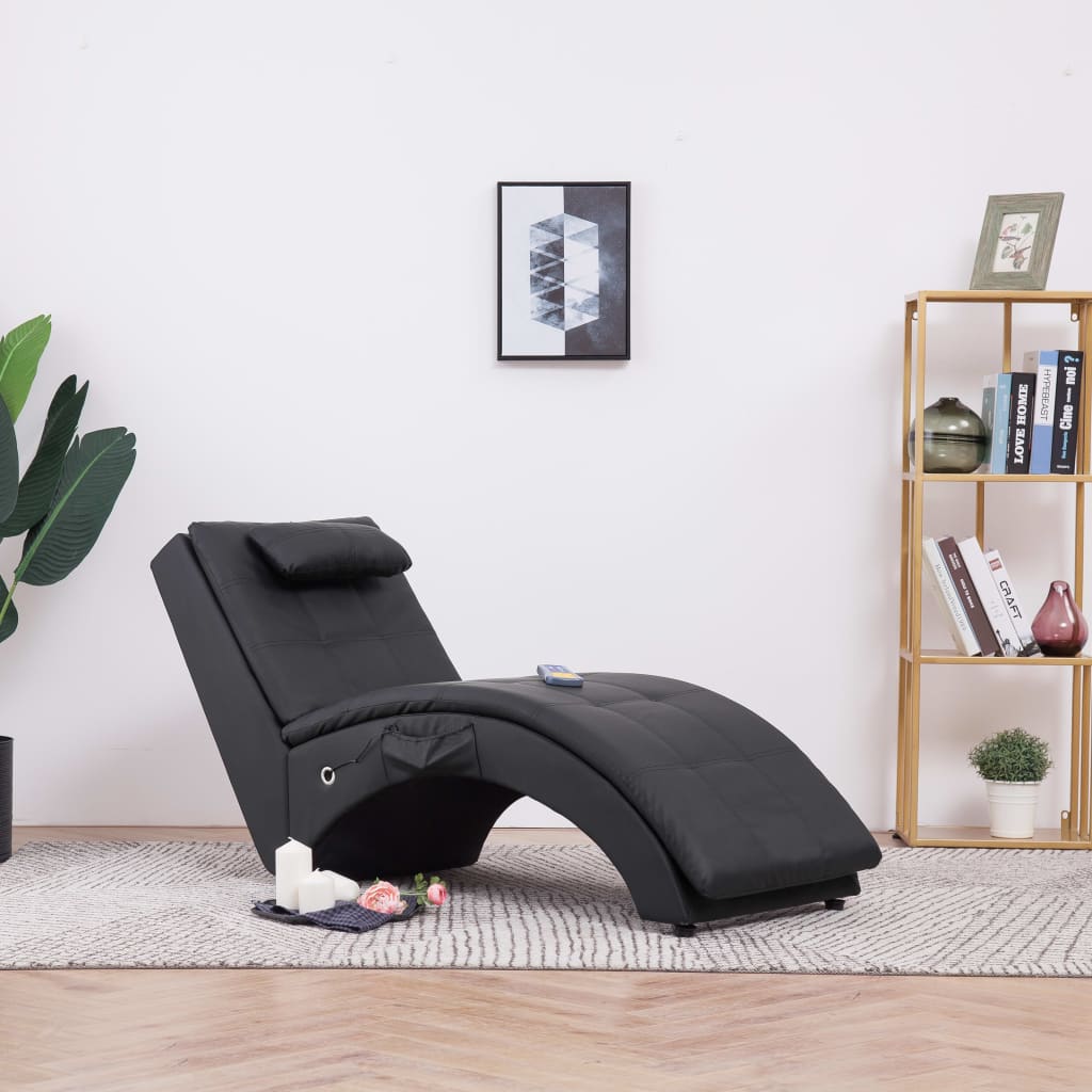 Massage Chaise Longue Met Kussen Kunstleer