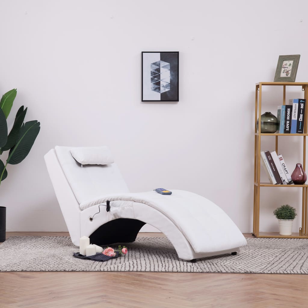 Massage Chaise Longue Met Kussen Kunstleer