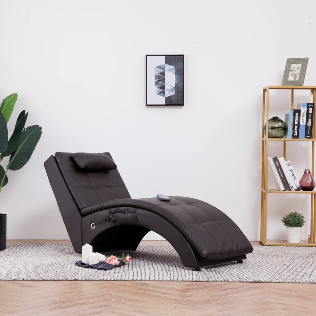 Massage Chaise Longue Met Kussen Kunstleer