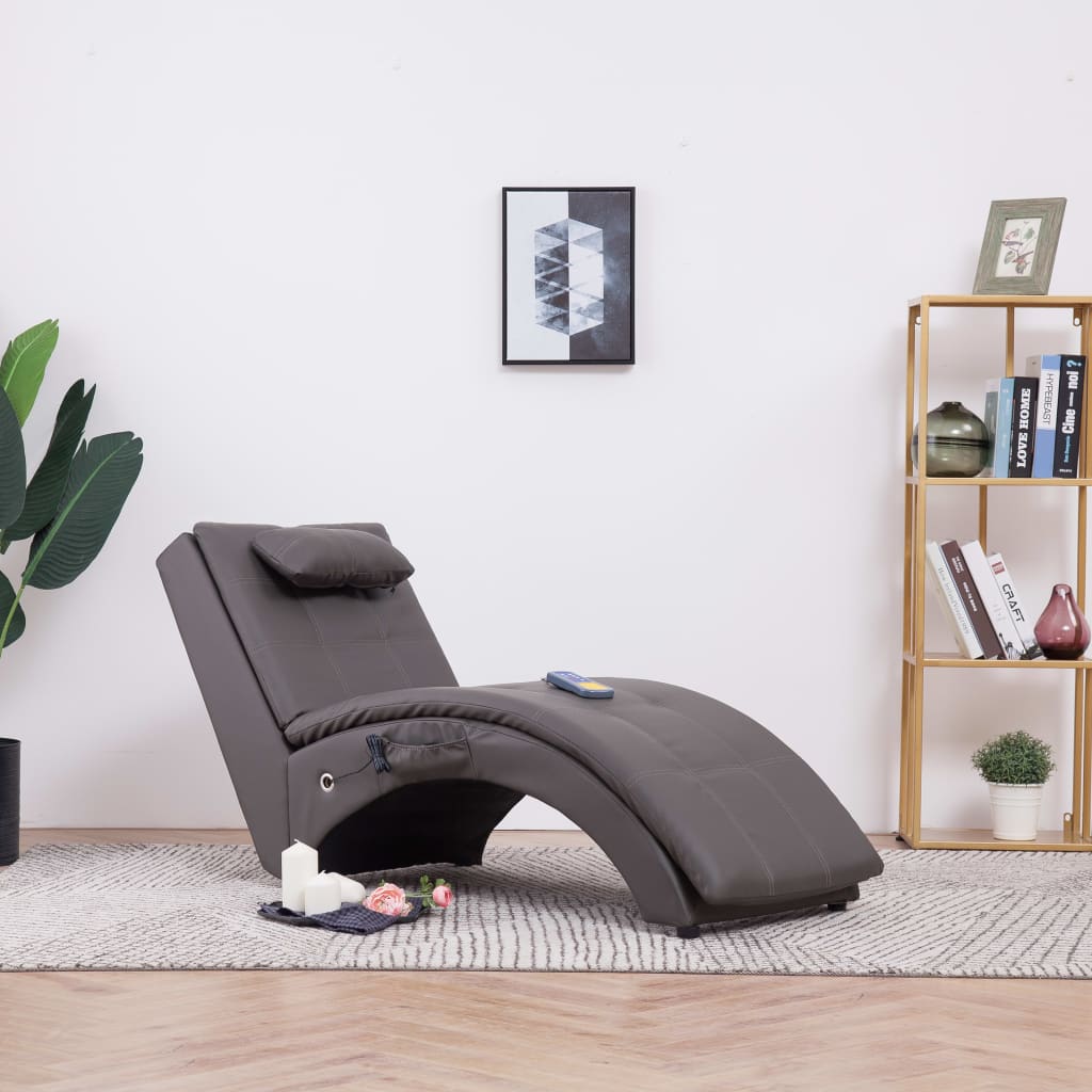 Massage Chaise Longue Met Kussen Kunstleer