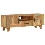 Tv-Meubel Handgesneden 120X30X40 Cm Massief Gerecycled Hout