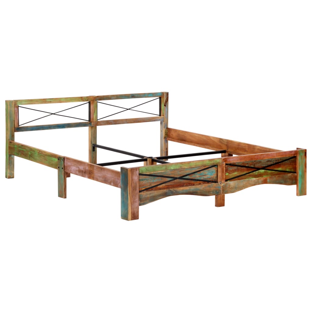 Bedframe Massief Gerecycled Hout