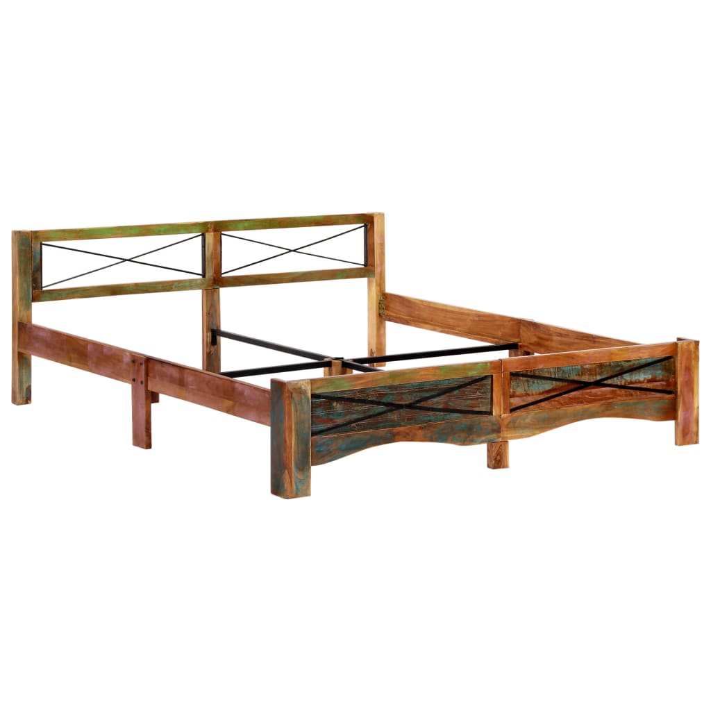 Bedframe Massief Gerecycled Hout