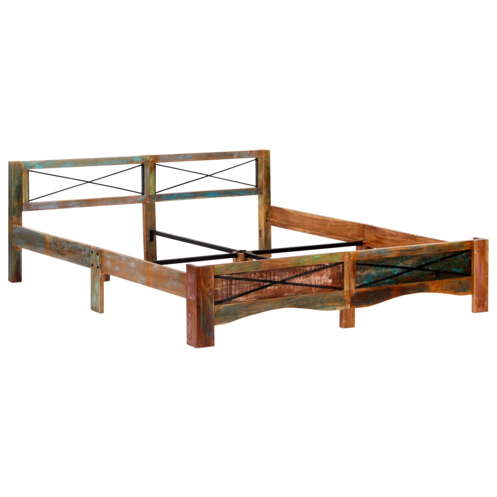 Bedframe Massief Gerecycled Hout