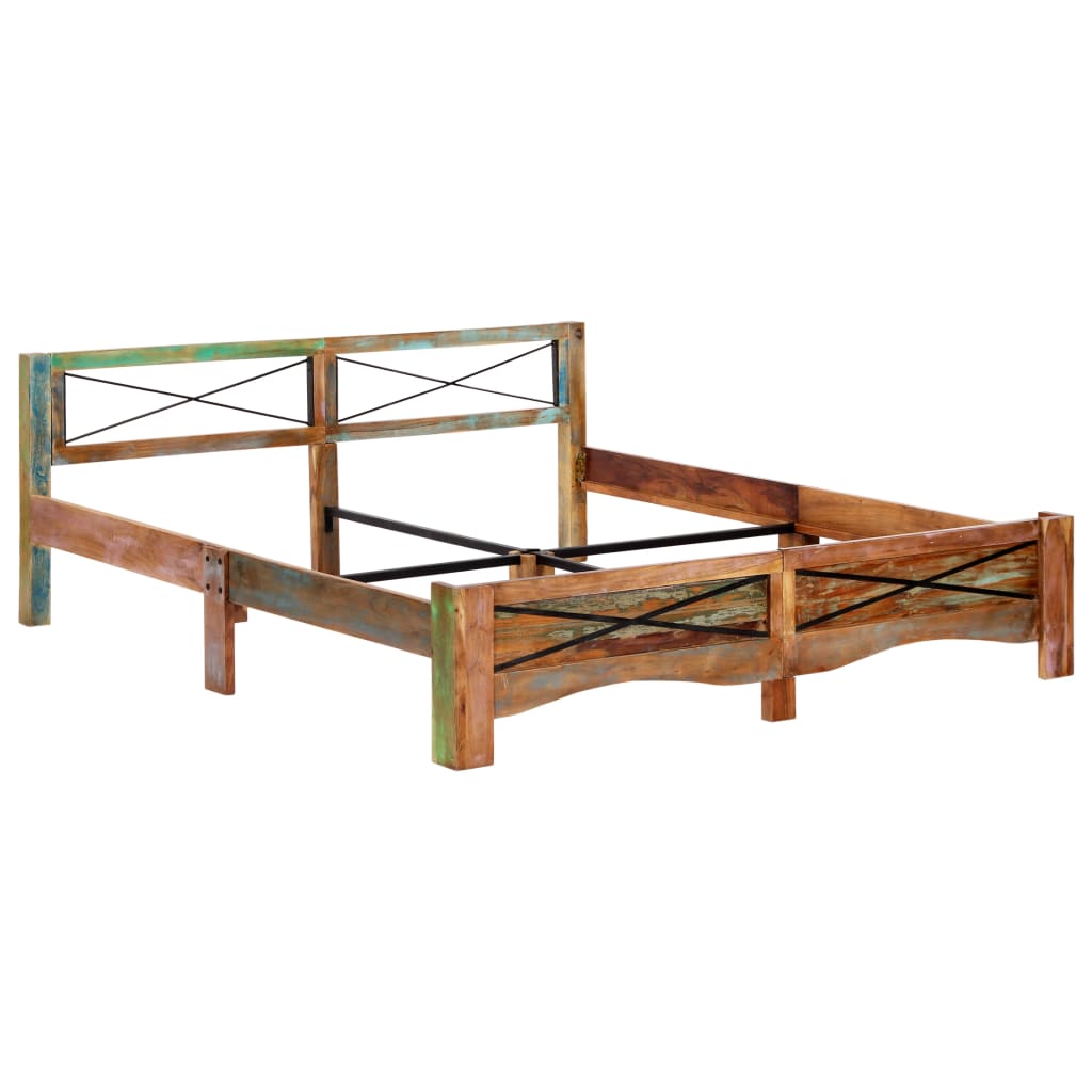 Bedframe Massief Gerecycled Hout