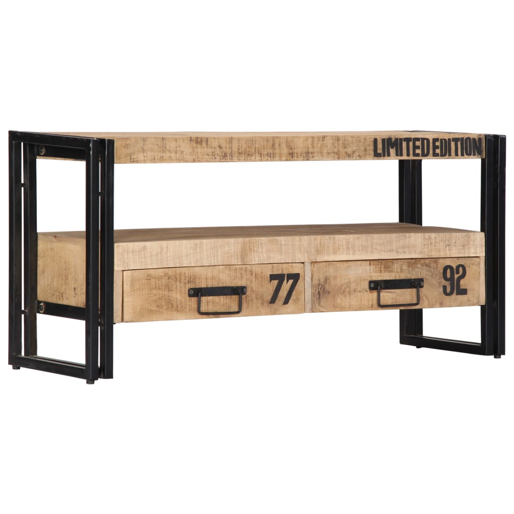 Tv-Meubel 100X30X45 Cm Massief Mangohout