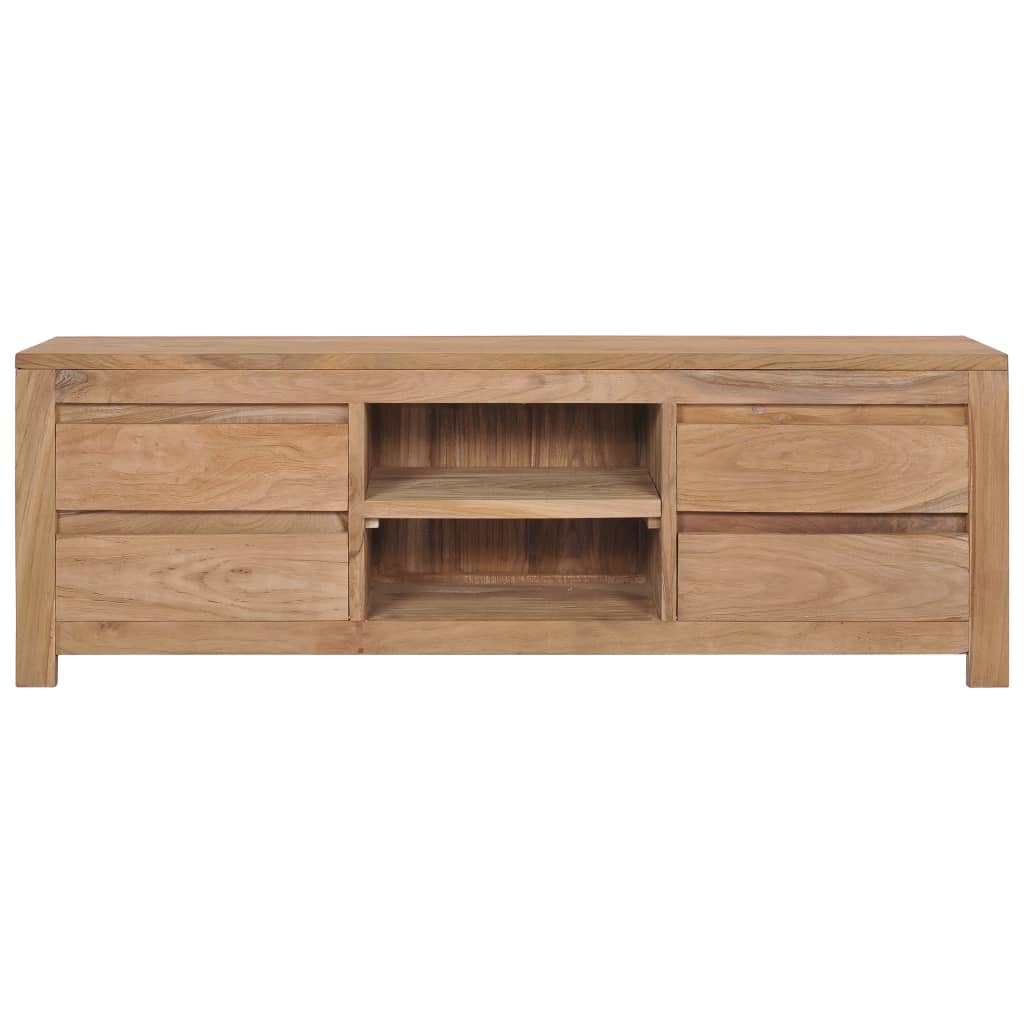 Tv-Meubel 115X30X40 Cm Massief Teakhout