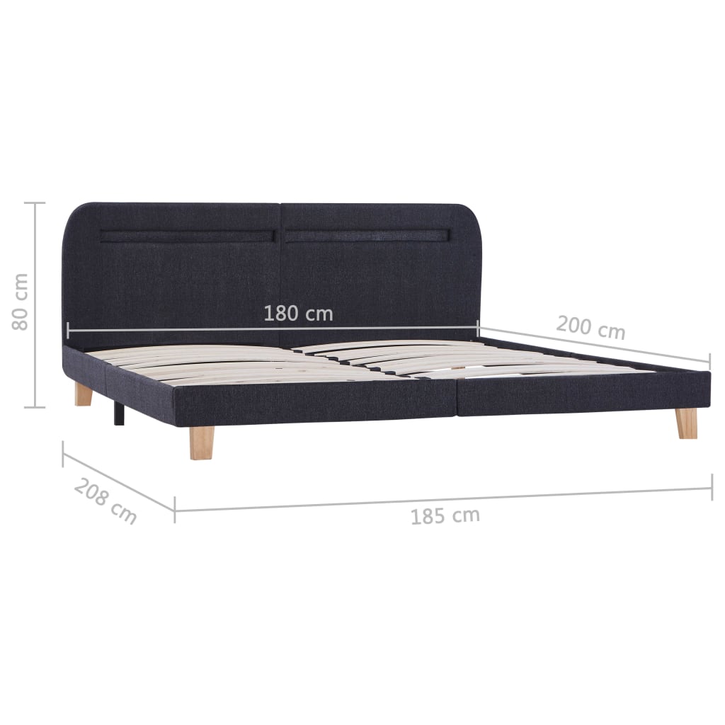 Bedframe Met Led Stof