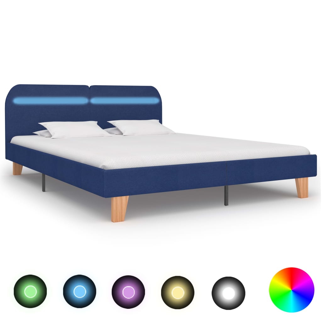 Bedframe Met Led Stof