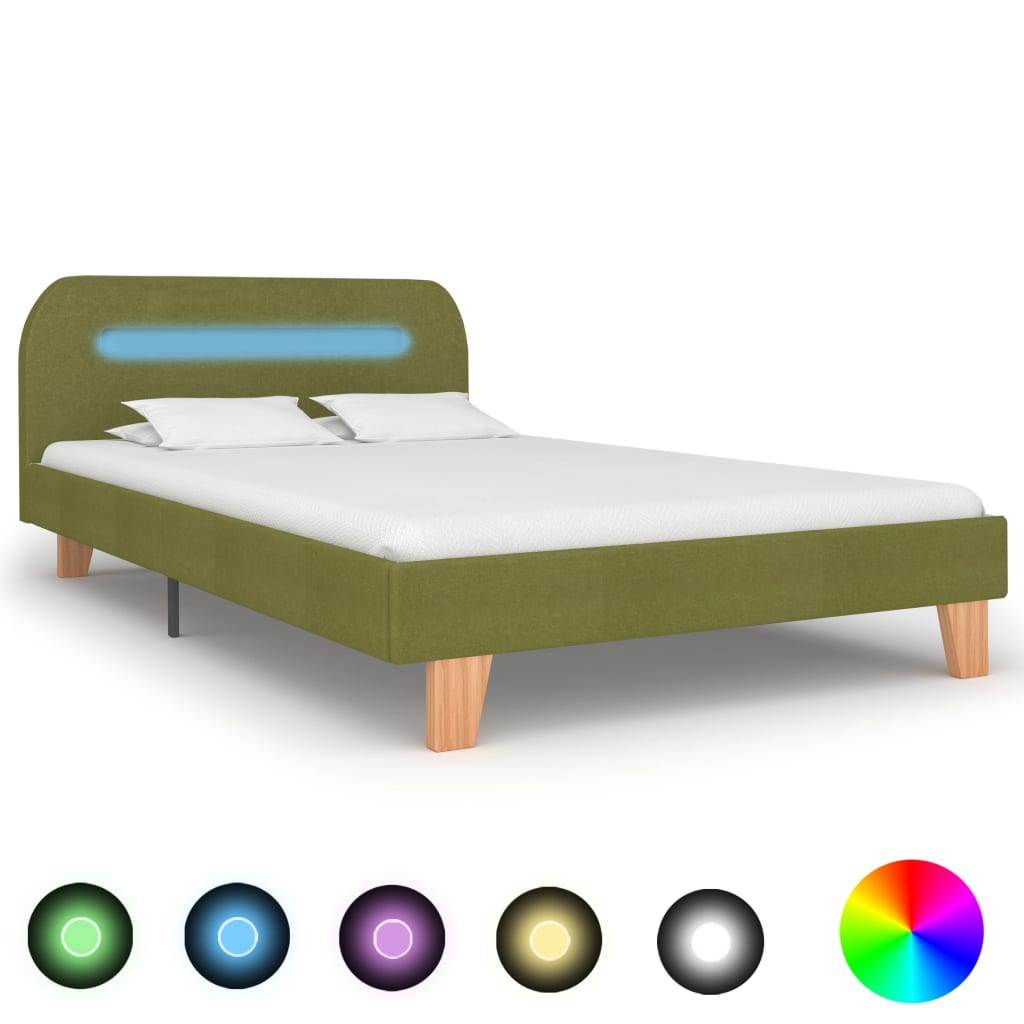 Bedframe Met Led Stof