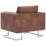 Fauteuil Kubus Kunstsuède