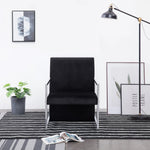 Fauteuil Met Chromen Poten Fluweel