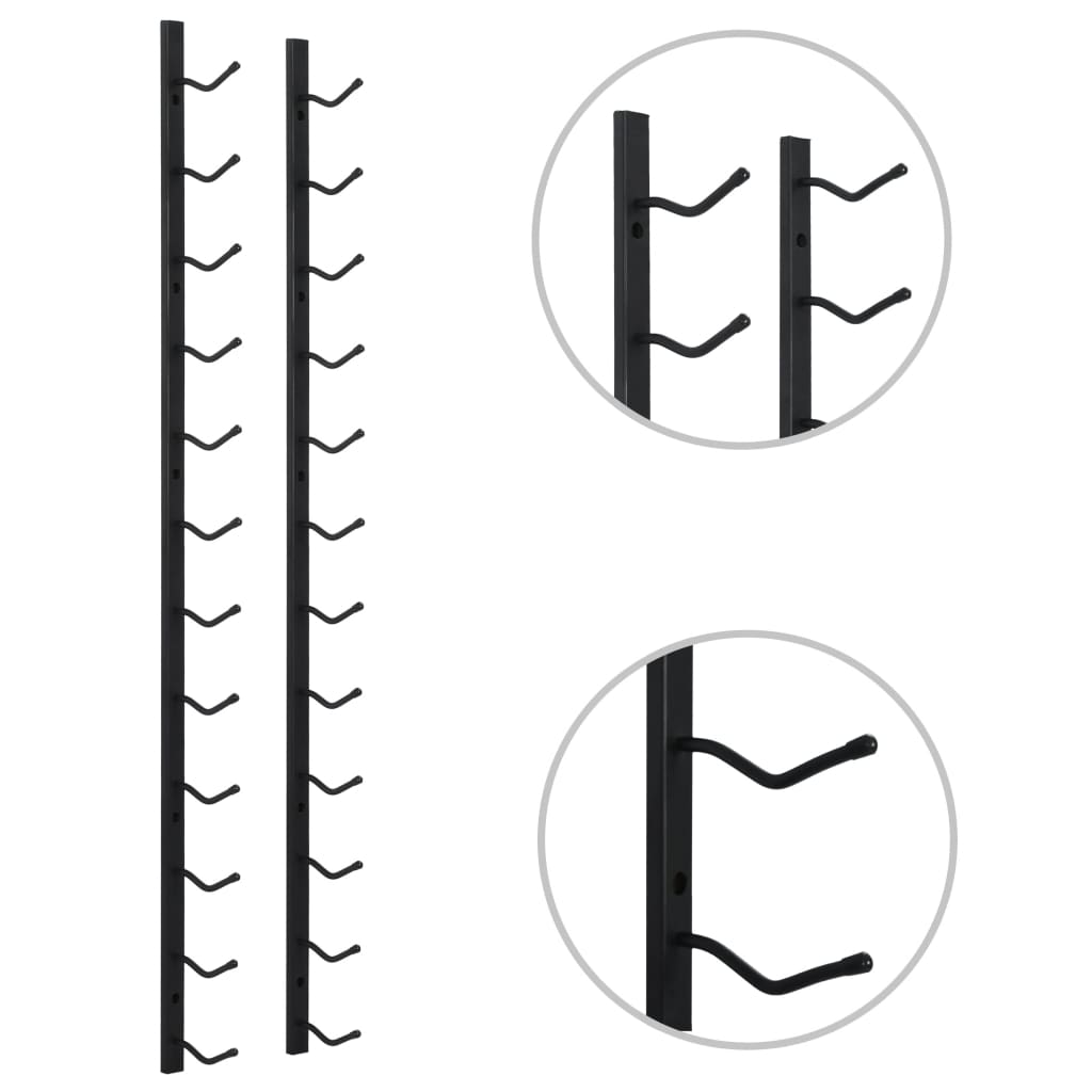 Wijnrek Wandmontage Voor 12 Flessen Ijzer