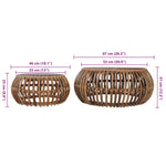 Salontafels 2 St Natuurlijk Rattan