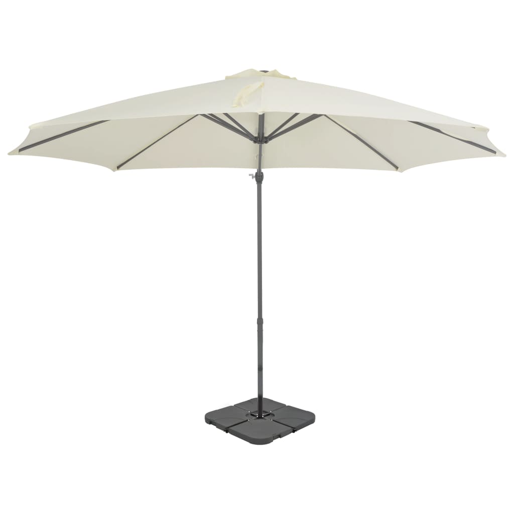 Parasol Met Draagbare Voet Kleurig