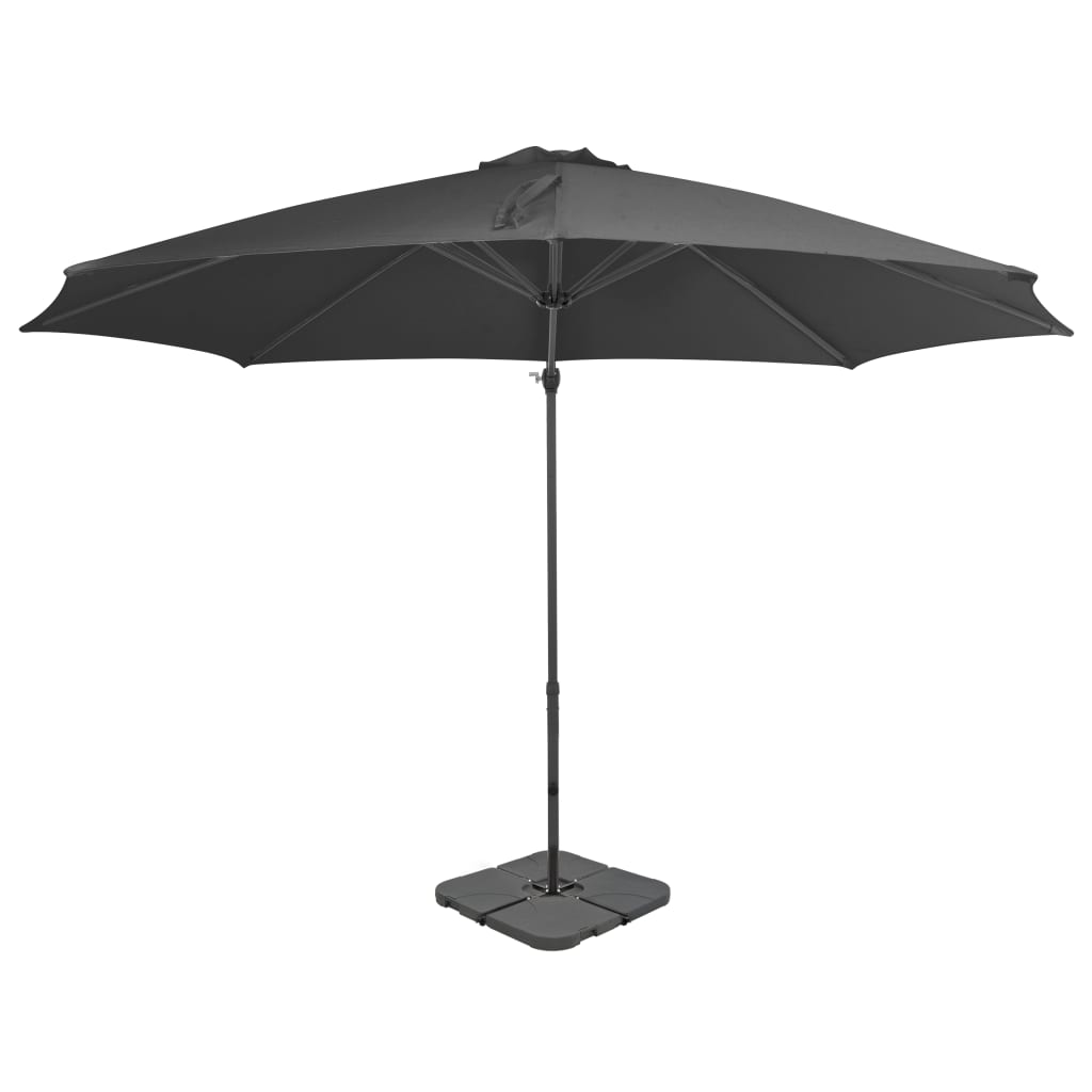 Parasol Met Draagbare Voet Kleurig