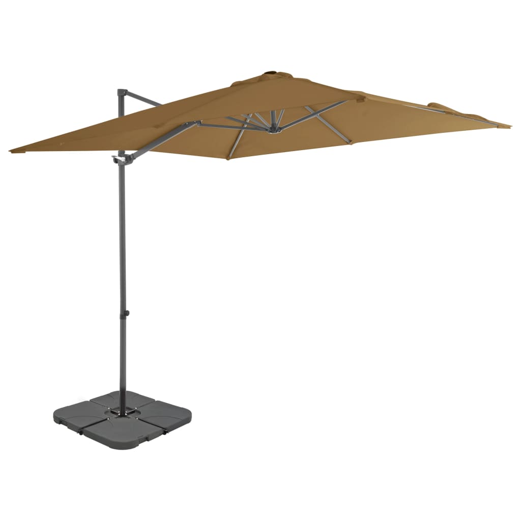 Parasol Met Draagbare Voet Kleurig