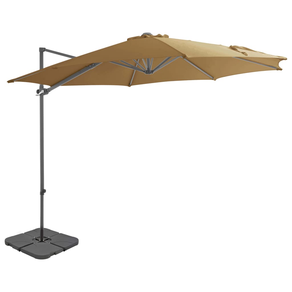 Parasol Met Draagbare Voet Kleurig