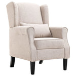Fauteuil Met Stof Blauw/Grijs