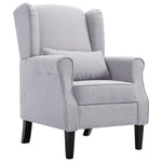 Fauteuil Met Stof Blauw/Grijs